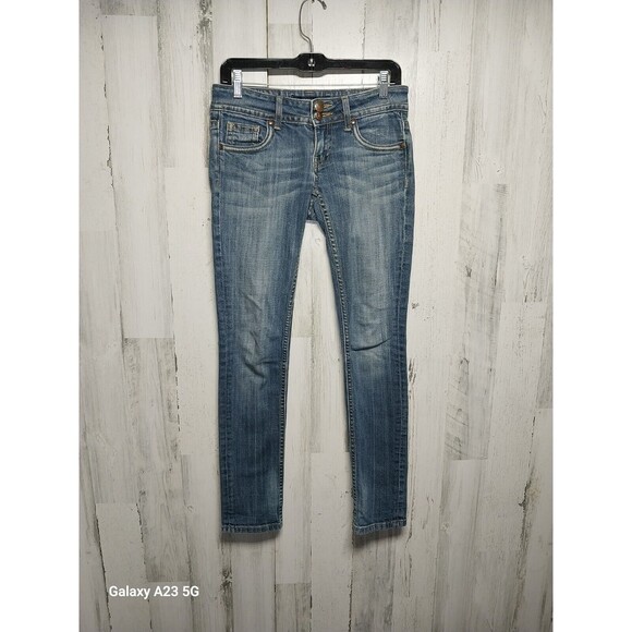 Vigoss The New York Skinny Jeans Women's Size 26 Medium Wash Flap Pockets - Picture 1 of 9